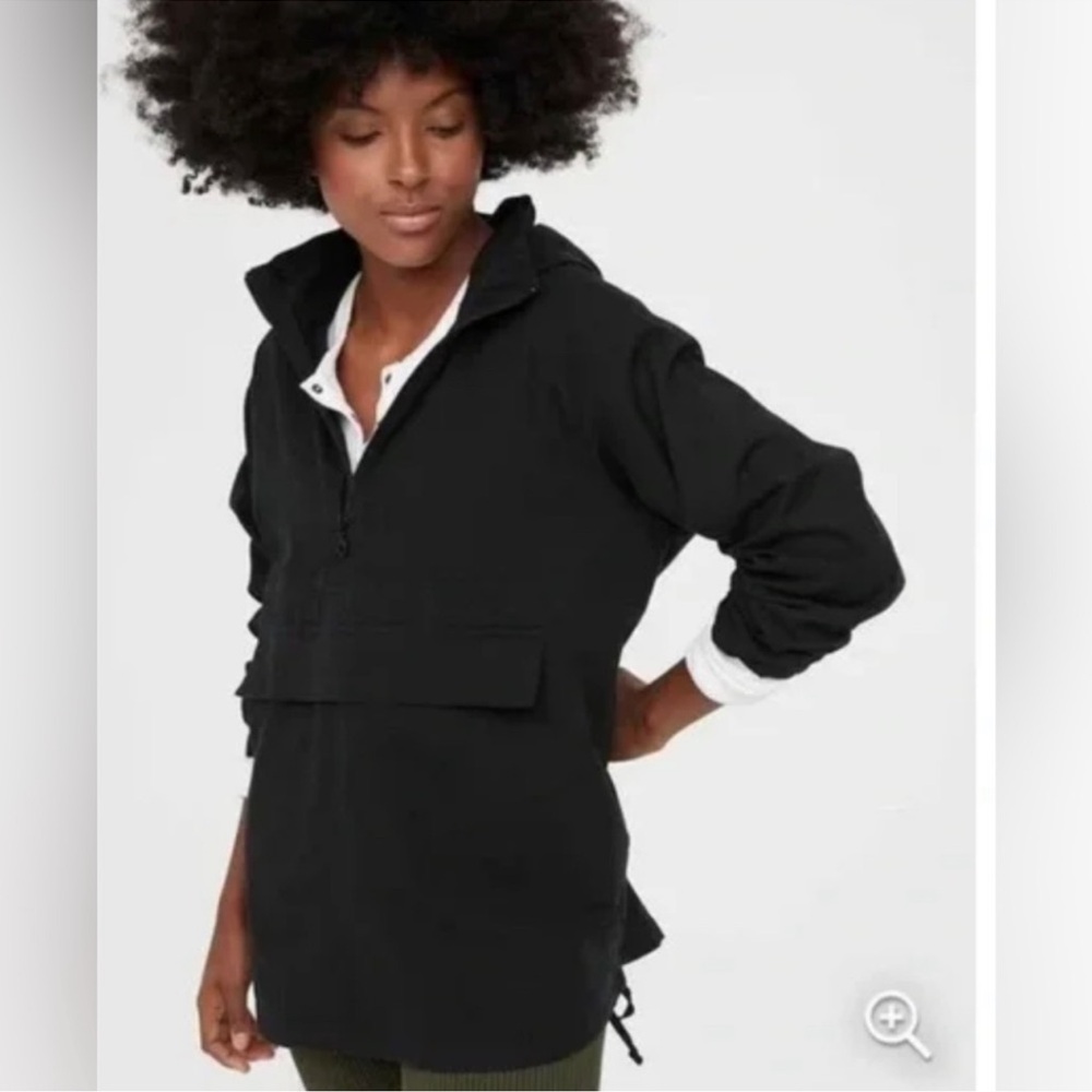 Offline by Aerie black anorak 1/4 zip up pullover jacket M